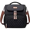 Artelaris Lunch Bag for Women, Large Double Deck Lunch Box Tote for Work, Dual Compartment Insulated Leakproof Lunchbox Cooler for Adult