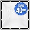 Covers & all Heavy Duty Multipurpose Clear Tarp with Grommets, Waterproof 20mil Vinyl Material (8' H x 10' W feet), Designed for Indoor or Outdoor Use