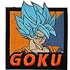 Dragon Ball Super Broly SSGSS Goku Anime Square Embroidered Patch