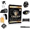 11-in-1 Deluxe Wave Hair Care Set - 3 Durags, Wave Brush, Bristle Beard Brush, Wave Comb, Spray Bottle, 2 Stocking Caps, Mirror for Men