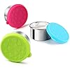 FANGSUN Dressing Containers to Go for Condiments, Salad Dressing, Dips, Snacks, Stainless Steel Dipping Sauce Cups, Fits in Bento Box for Lunch, Mini Food Storage Containers with Lid (Multicolor)