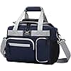 MIER Leakproof Insulated Cooler Lunch Bag for Adult Men Women 30 Can Cooler Bag with Top Flip Lid, 18L, Multiple Pockets (Dark Blue-No Luggage Strap)