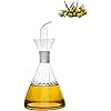 HAIZEEN 9 oz/250 ml Glass All-Purpose Cruet, Glass Oil Decanter and Cruet for Kitchen and BBQ oil dispenser bottle for kitchen Cooking Oil Dispenser Oil Bottle