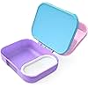 ZOKU - Mini Bento Box for Kids, Stackable, Lightweight, Leakproof, for Children, Kid Friendly Latch, Easy to Clean (Bento Jr) (Pink)