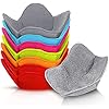 8 Pieces Bowl Holders Microwave Safe Bowl Pot Holder for Hot Soup, Food, Meals (Assorted Color)