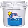 In The Swim 3 Inch Stabilized Chlorine Tablets for Sanitizing Swimming Pools - Individually Wrapped, Slow Dissolving - 90% Available Chlorine - Tri-Chlor - 25 Pounds