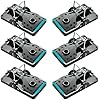 Large Rat Traps, Set of 6, Reusable Pest Control Solutions for Trapping Against Mouse, Chipmunk, and Squirrel. Instant Humane Kill Rodent Snap Trap That Work
