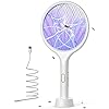 YISSVIC Electric Fly Swatter 4000V Bug Zapper Racket Dual Modes Mosquito Killer with Purple Mosquito Light Rechargeable for Indoor Home Office Backyard Patio Camping