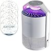 Katchy Indoor Insect Trap - Catcher & Killer for Mosquitos, Gnats, Moths, Fruit Flies - Non-Zapper Traps for Inside Your Home - Catch Insects Indoors with Suction, Bug Light & Sticky Glue (White)
