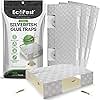 Silverfish Trap — 20 Pack | Sticky Indoor Glue Trap for Silverfish, Firebrat, and Other Bugs and Crawling Insects | Adhesive Silverfish Killer Paks, Monitor, and Detector with Natural Bait Attractant