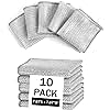 Syzornk 10 Pcs Non Scratch Wire Dishwashing Rag, Microfiber Cleaning Cloth for Washing Dishes, Kitchen Cleaning Rags for Wet and Dry, Kitchen Towels and Dishcloths Sets, Cleaning Supplies Tools