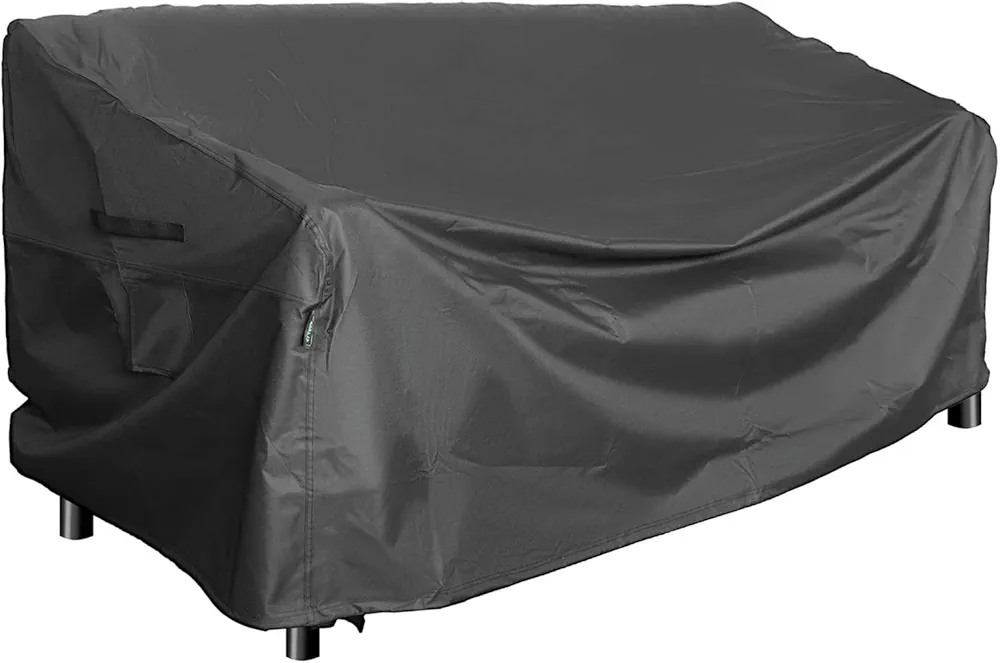 Yougfin Heavy Duty Patio Sofa Cover Waterproof, 3-Seater Outdoor Sofa Couch Furniture Cover with Air Vent and Handle, 78"W × 34"D × 32"H