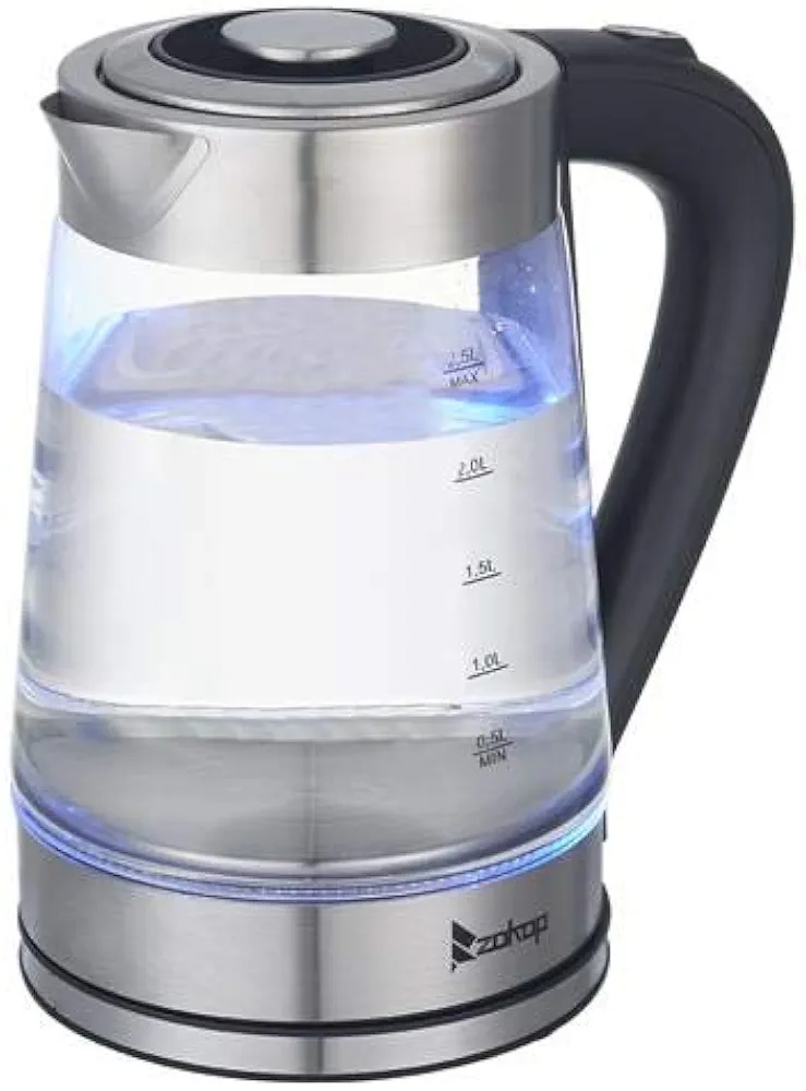 HD-250 110V 1500W 2.5L Electric Kettle with Blue Glass