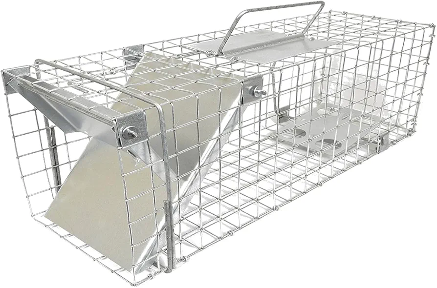 Metal Cage Trap, 20 x 8 x 8 inches, One Entry