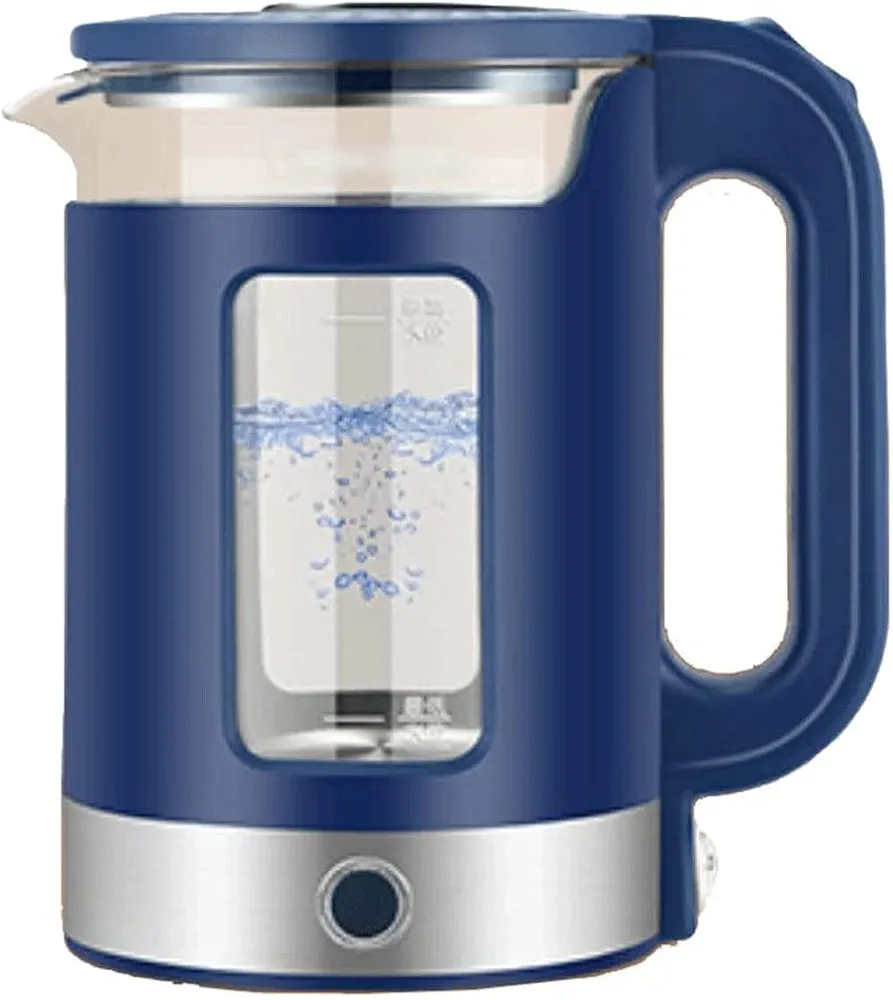 GaRcan Electric Kettles Glass Electric Kettle Fast Silent Boiling Kettle Boiler Cordless with Led Indicator Hot Water Boiler 1.6 Liters ease of use (Blue)