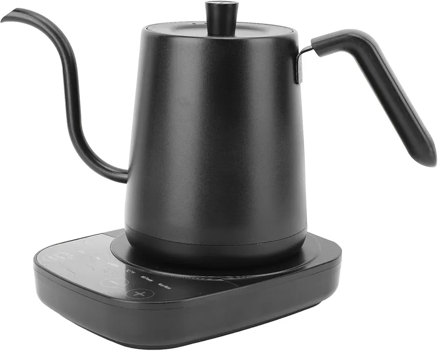gernie Electric Kettle, Gooseneck Smart Inverter Constant Temperature 800ml Large Capacity Hot Water Kettle 304 Stainless Steel Liner for Office (US Plug 110V), gerniegpbq87gf1h-11