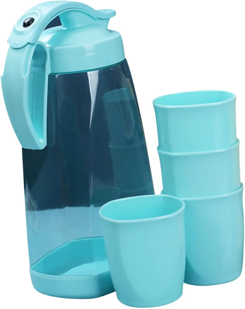 TIDTALEO Home Kettle Water Jug for Fridge Sky-blue Cups Water Kettle