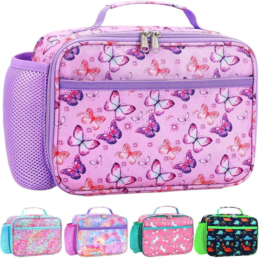 RHCPFOVR Kids Lunch Bag - Insulated Lunch Box for Boys Girls,Washable Lunch Bag and Reusable Toddler Leak-proof Lunchbox for School and Daycare