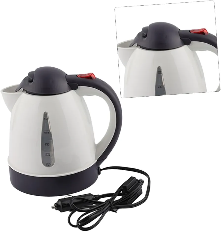 Zerodeko Electric Car Kettle V Car Kettle Exquisite Design Car Kettle Easy Filling Car Kettle Safe Car Kettle Water Kettle Water Heater Kettle Electric Tea Kettle Heating Water Cup