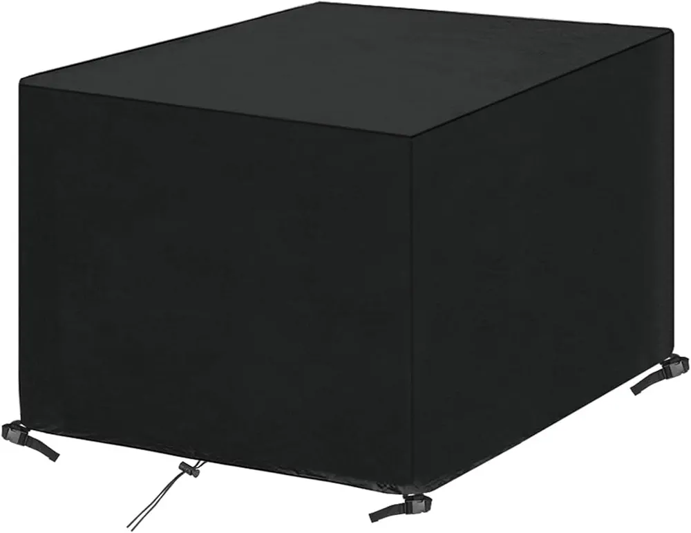 Outdoor Sofa Cover Waterproof, Heavy Duty 600D Funiture Covers for Outdoor Sectional Sofa Set Wicker Rattan Table Chair Rectangular 75"x75"x31"