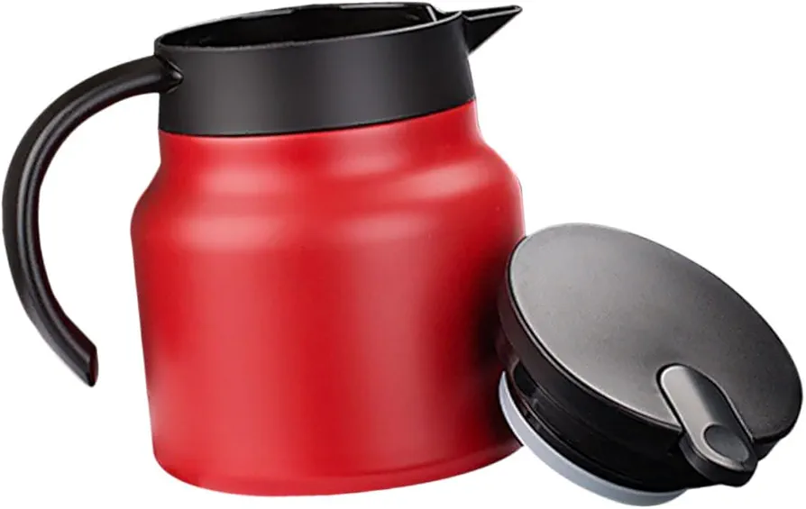 1pc Kettle Warmer Stove Heating Car Electric Mug Cup Heater Instant Hot Control Coffe Machine Espresso Machines Water Jugs Teapot Household Heat Water Bottle Stainless Steel Red