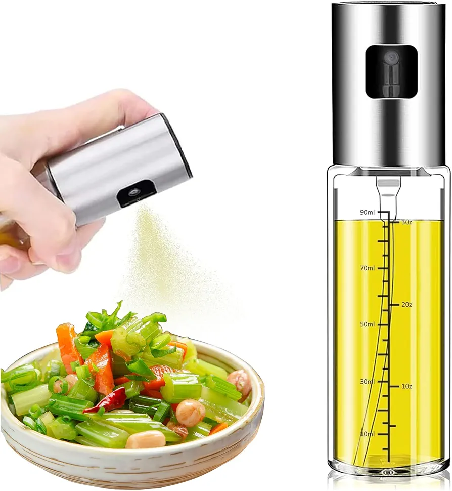 100ml Oil Sprayer For Cooking, Oil Spray Bottle With Scale, Olive Oil Sprayer,Send Goods From Local Warehouse, Olive Oil Dispenser Bottle Spray, Suitable For Grilling, BBQ, Roasting