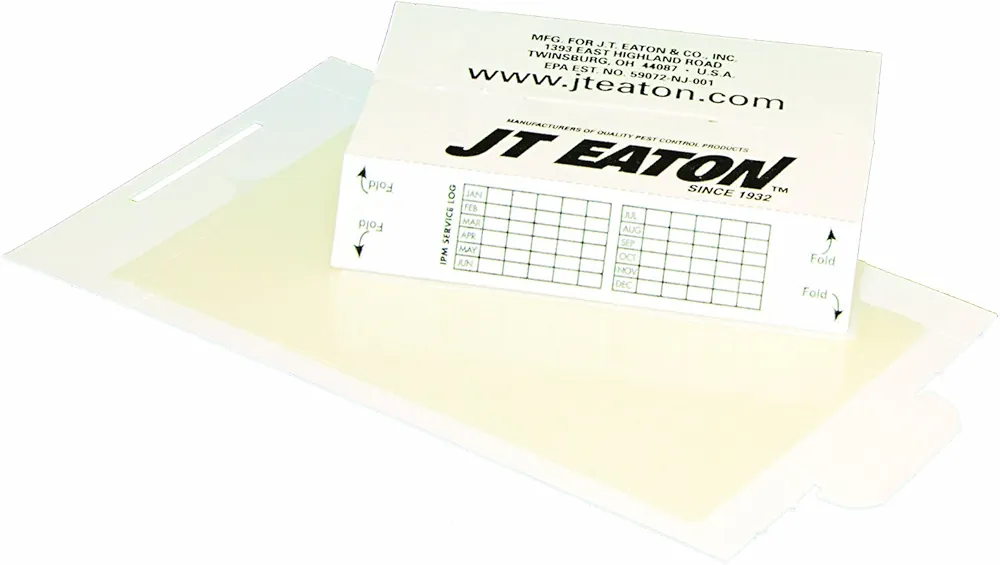 JT Eaton 199 Pest Catchers® Glue Board - 4.875" x 8.5", Non-Poisonous, No-Mess Cleanup, Foldable Tunnel Design