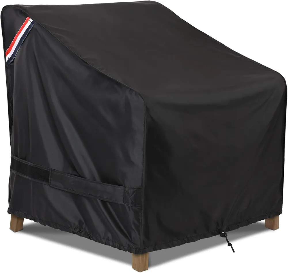 KylinLucky Patio Chair Covers Outdoor Furniture Covers Waterproof Fits up to 29W X 30D x 36H inches Black