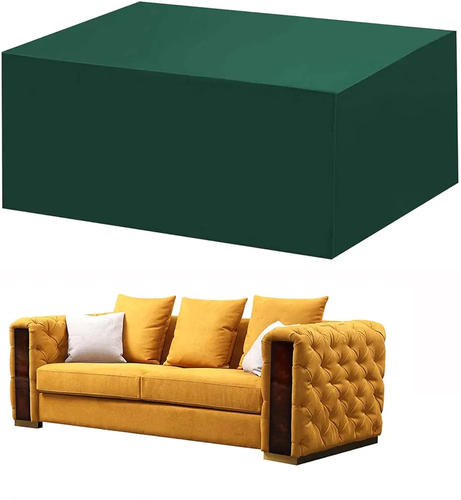 Cube Garden Furniture Covers Waterproof 47x24x29 inch, Outdoor Patio Rattan Furniture Set Covers, Garden Table Cover Windproof and Uv Resistant, Outdoor Table Cover