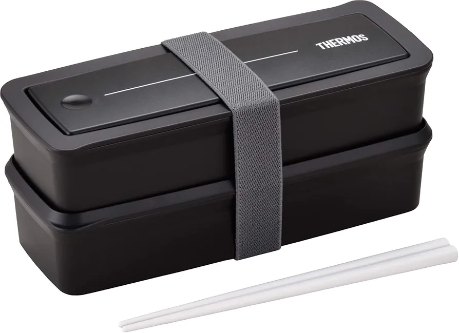 Thermos DJS-980W BK Fresh Lunch Box, 38.2 fl oz (980 ml), Black
