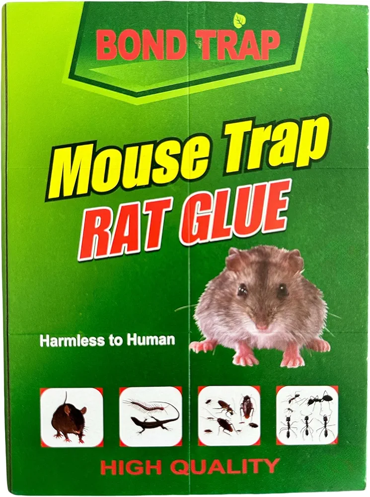 Mouse & Rat Glue Traps - 9 Pack Large Strong Adhesive Pest Control Boards for Rodents, Cockroach, and Insects - Safe, Non-Toxic Sticky Traps for Home and Commercial Use (881)