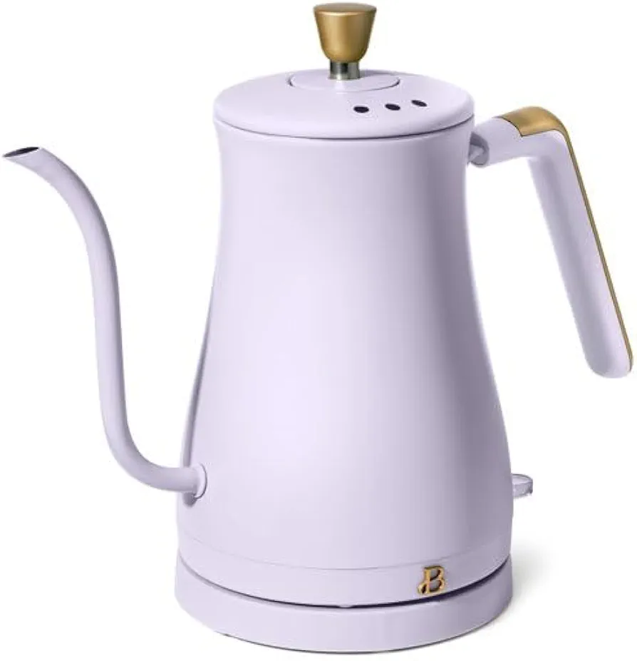 Beautiful 1-Liter Electric Gooseneck Kettle 1200 W, Lavender by Drew Barrymore