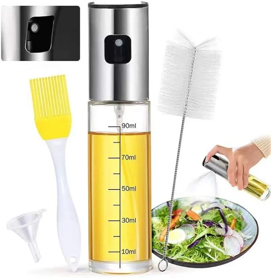 Oil Sprayer for Cooking/Olive Oil Sprayer Mister/Oil Spray Mister use for BaKing, BBQ, Salad Making,Air fryer/Trusted Brand For Mister Spray bottle (100ml)