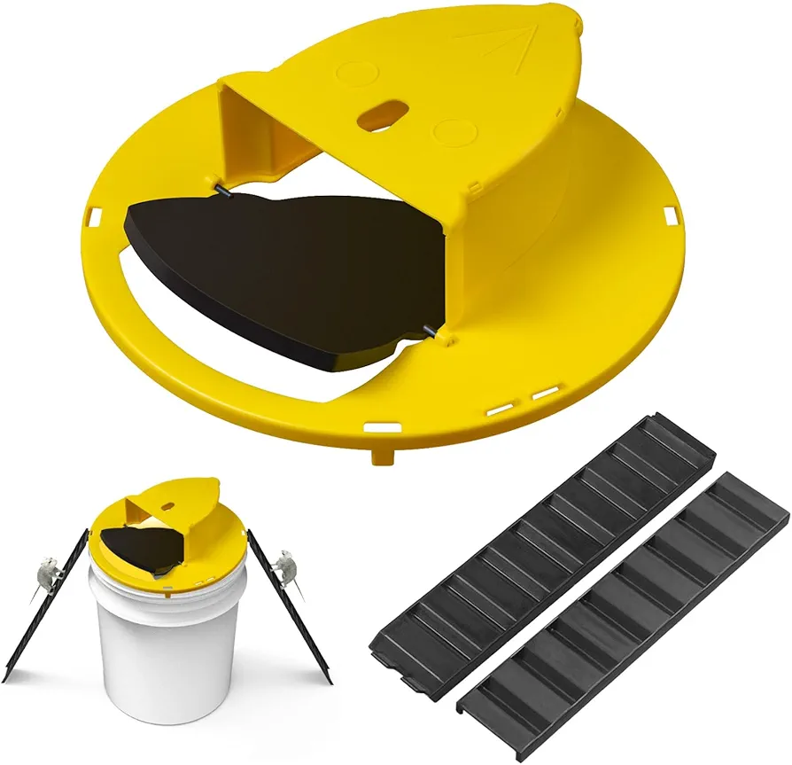 Mouse Trap Bucket Flip Lid，Mice Mouse Trap Bucket Lid，Automatic Reset Multi Catch Humane Rat Trap for Indoor Outdoor | Compatible with 5-Gallon Bucket | Mouse Rat Trap Bucket Lid (1Pack)