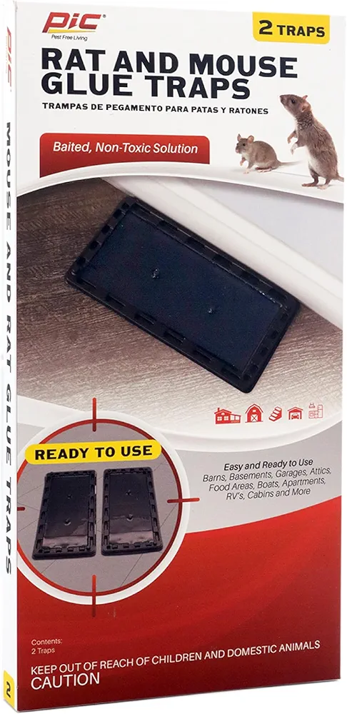 Pic GT2 Glue Rat Tray, 2-Pack