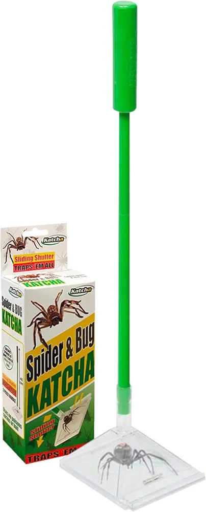 Sonic Technology Products Critter Catcher Live Trap - Small Plastic Catch and Release Bug Catcher, Cicada Catcher with Handle for Indoor Use, Spider Traps Indoor, Safe Bug Container Insect Catcher