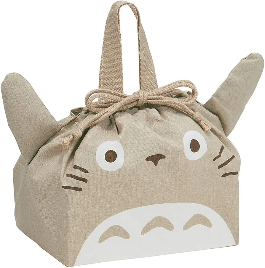 Skater KB7D-A Bento Box, Die Cut, Drawstring Bag, My Neighbor Totoro, LUNCH BOX BAG