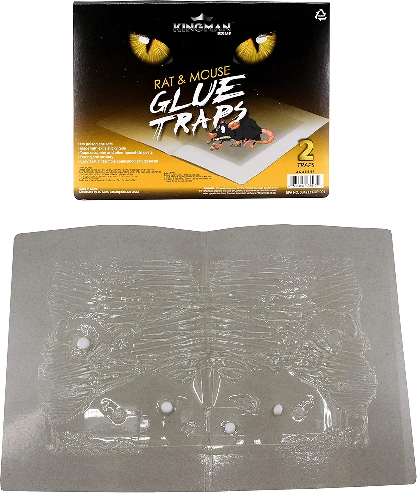 Sticky Cardboard Rat Mouse Rodent Glue Trap Extra Large Size with Professional Strength Adhesive (24 Traps)