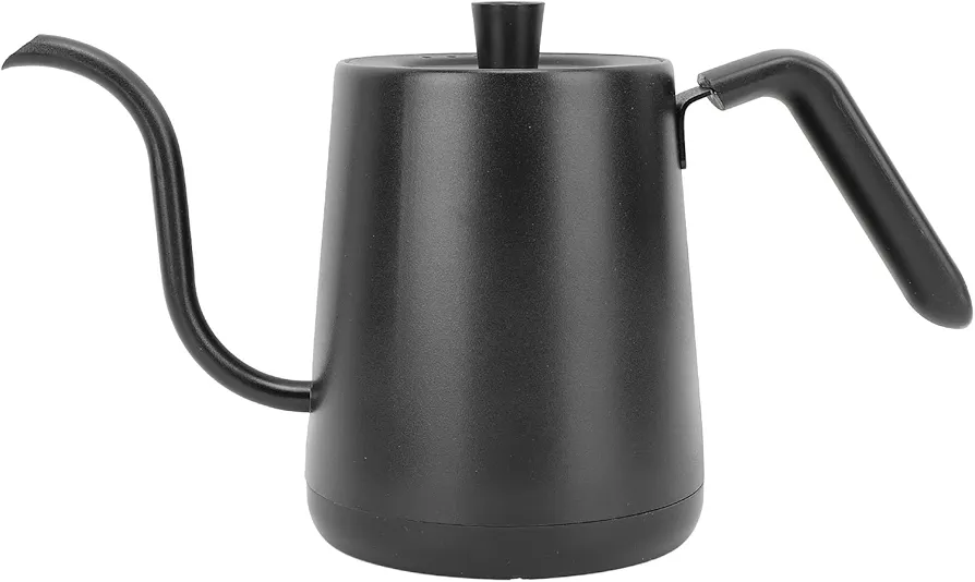 Electric Gooseneck Kettle Hot Water Boiler,1000W Inverter Heating Insulation Household Electric Gooseneck Kettle, Stainless Steel Inner Lid,Quick Heating, for Pour Over Coffee(US Plug)