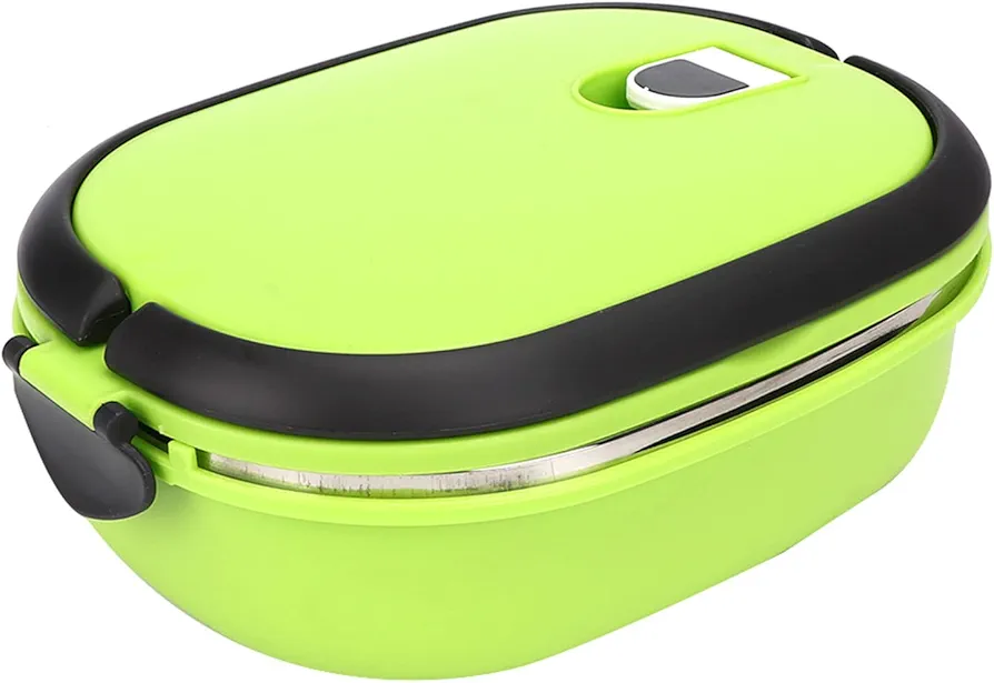 LIZEALUCKY Thermal Bento Lunch Box with Stainless Steel Thermal Insulation, 1-3 Layers of Food Containers for Adult Pack Food Suitable for Work Office (1-Layer)