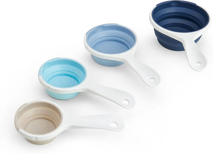SleekStor Collapsible Measuring Cups,Blue