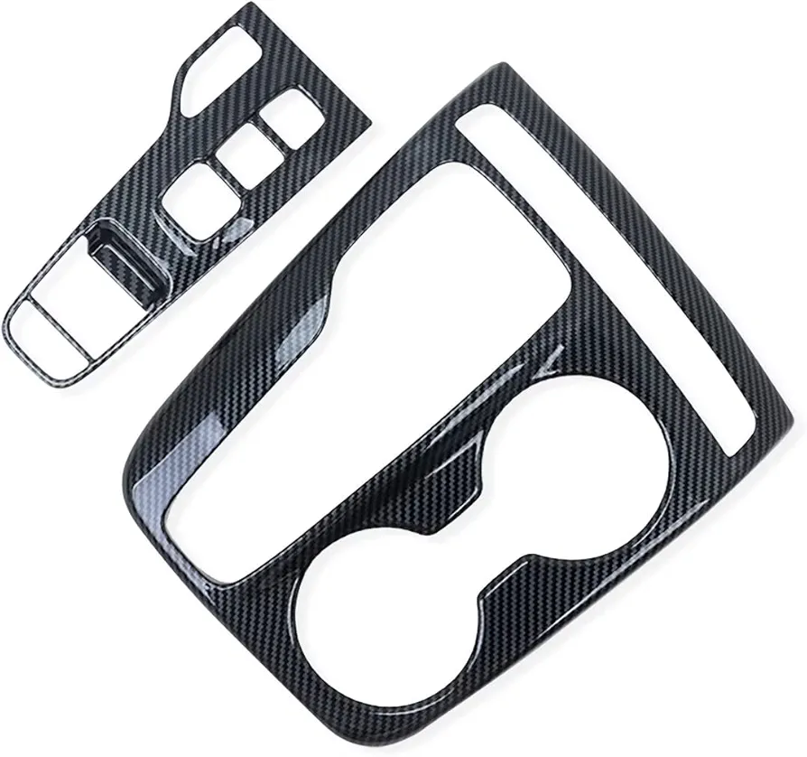 Kadore Interior for 2022 2023 2024 Hyundai Tucson Carbon Fiber Style Center Console Gear Shift Panel Frame Cover Trim LHD (Electronic Shifter Only) 2pc