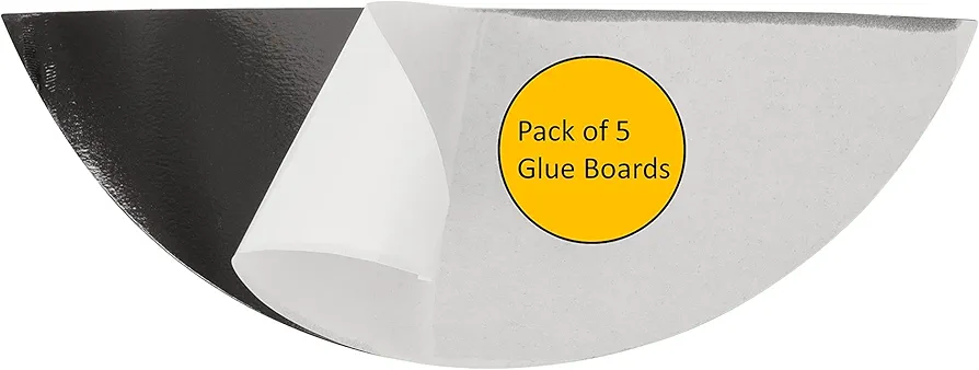 Awoco 5 Packs of Type C Glue Boards for 18 W Wall Mount Sconce Sticky Fly Trap Lamp for Capturing Flying Insects, Flies, Mosquitoes, and Moths (5 Glue Boards)