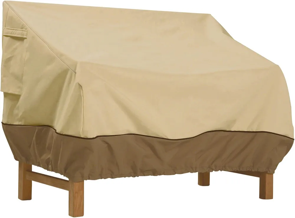 Classic Accessories Veranda Water-Resistant 50 Inch Patio Bench Cover, Patio Furniture Covers