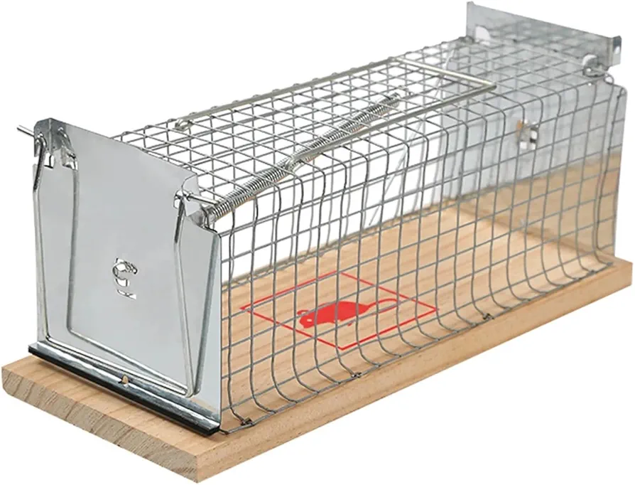 Rat Traps,Automatic Cycle Mouse Trap Household Mousetrap Large Space Automatic Rat Cage Safe Mouse Rat Mousetrap (Color : S 2pcs)