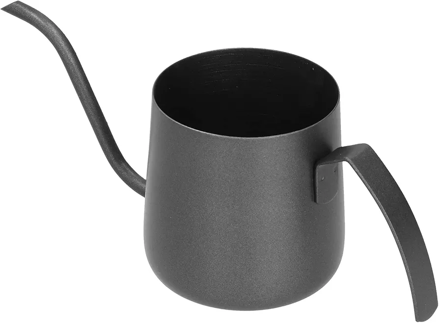 Stainless Steel Ptfe Gooseneck Kettle Efficiently Control Water Enjoy Coffee Home Office Portable (250ml black)