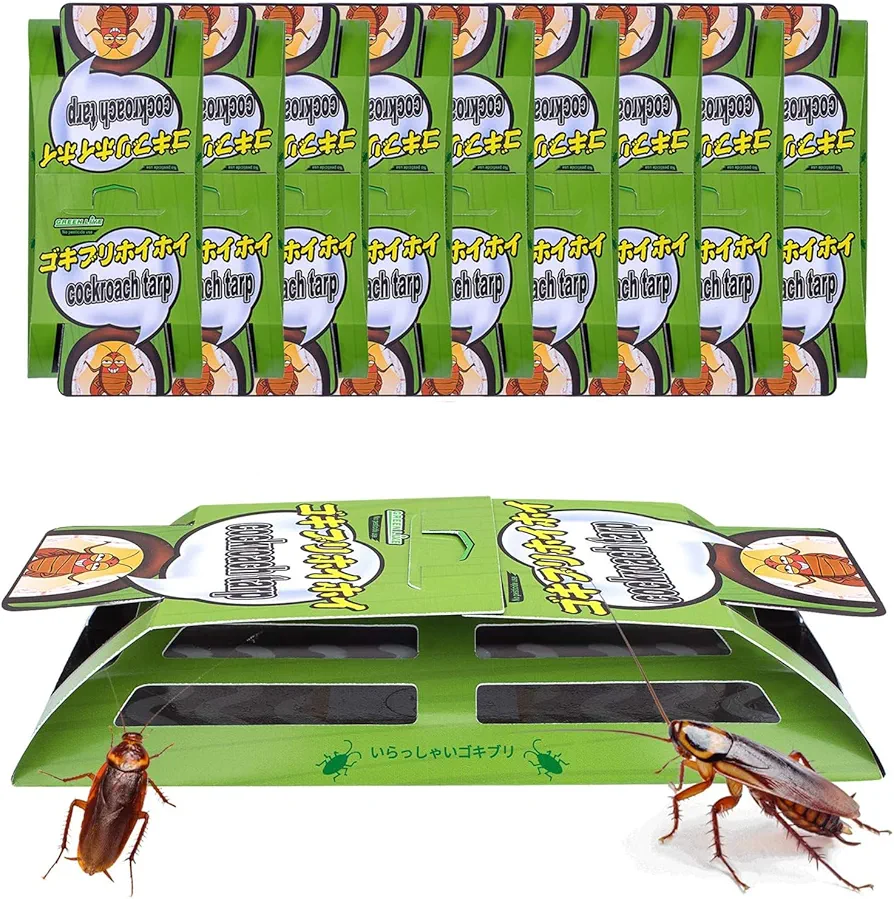 Roach Traps Indoor,15 Pack Cockroach Trap,Roach Motel,Roach Bait -Children and Pets Friendly