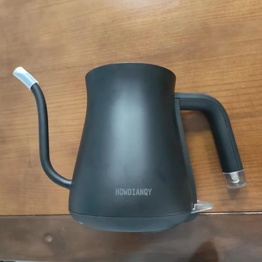 HOWDIANQY Electric Gooseneck Kettle With LCD Display Automatic Shut Off Coffee Kettle Temperature Control Hot Water Boiler to Pour Over Tea, 1200 Watt Quick Heating Tea Pot, 0.8L