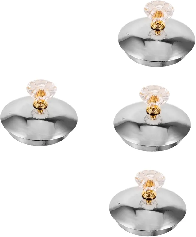 VOSAREA 4pcs Hot Water Kettle Accessories Electric Kettles Lid for Heating Water Kettle Electric Kettle Cover Electric Kettle Lids Boiling Kettle Lid Teakettle Cover Silver Stainless Steel