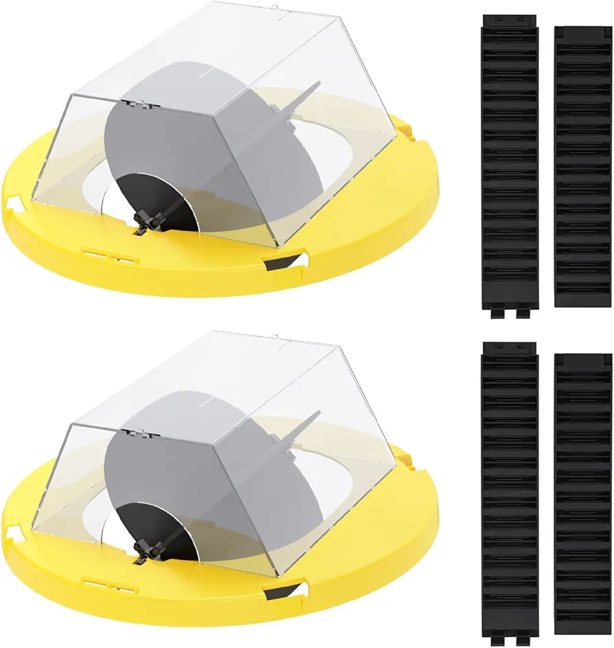 Mouse Trap Bucket, Bucket Lid Rat Trap,Reusable Humane Mouse Traps for House Indoor,Auto Reset Rat Trap Compatible 5 Gallon Bucket -2 Pack